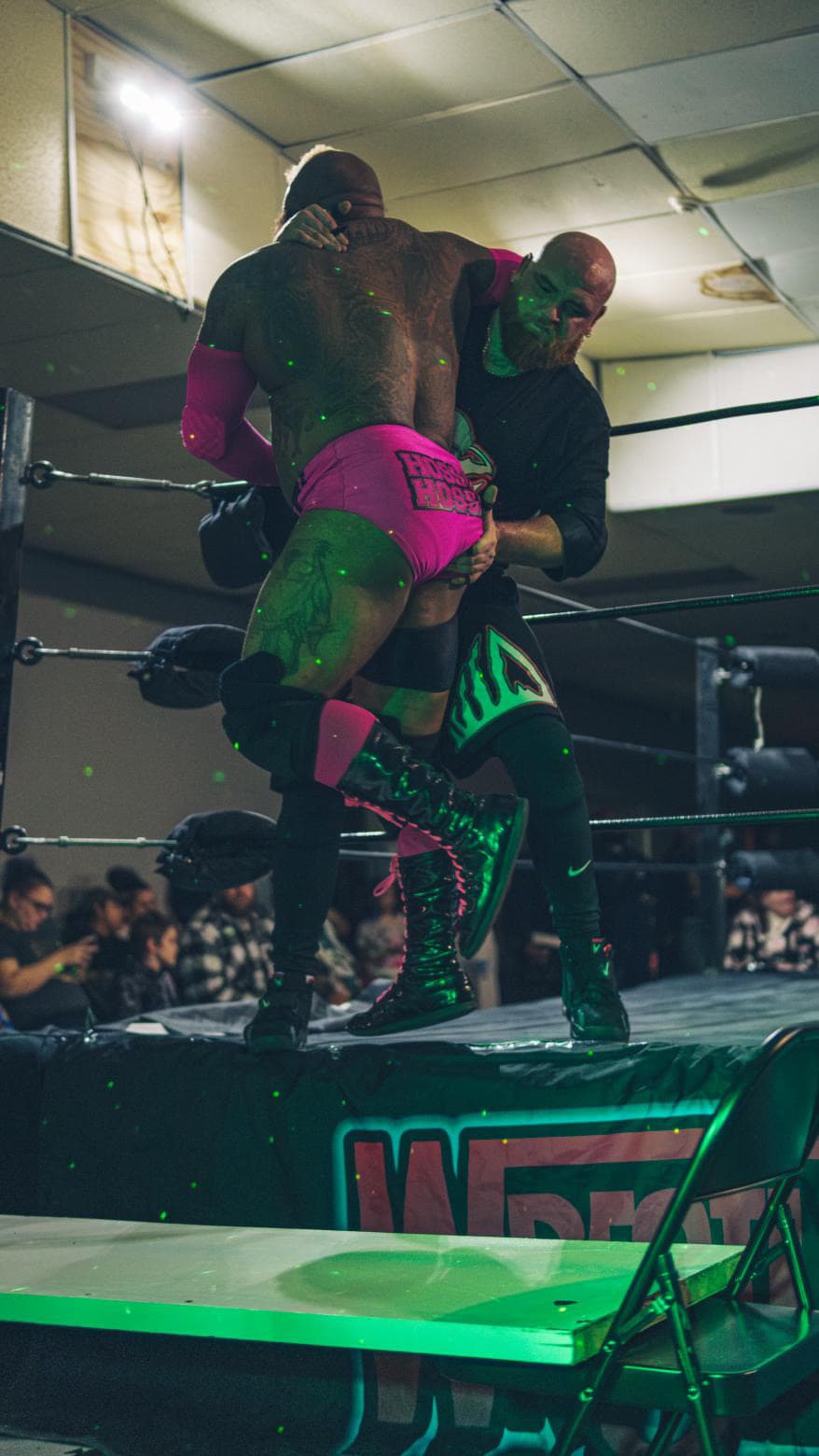 BG Wayne in-ring action