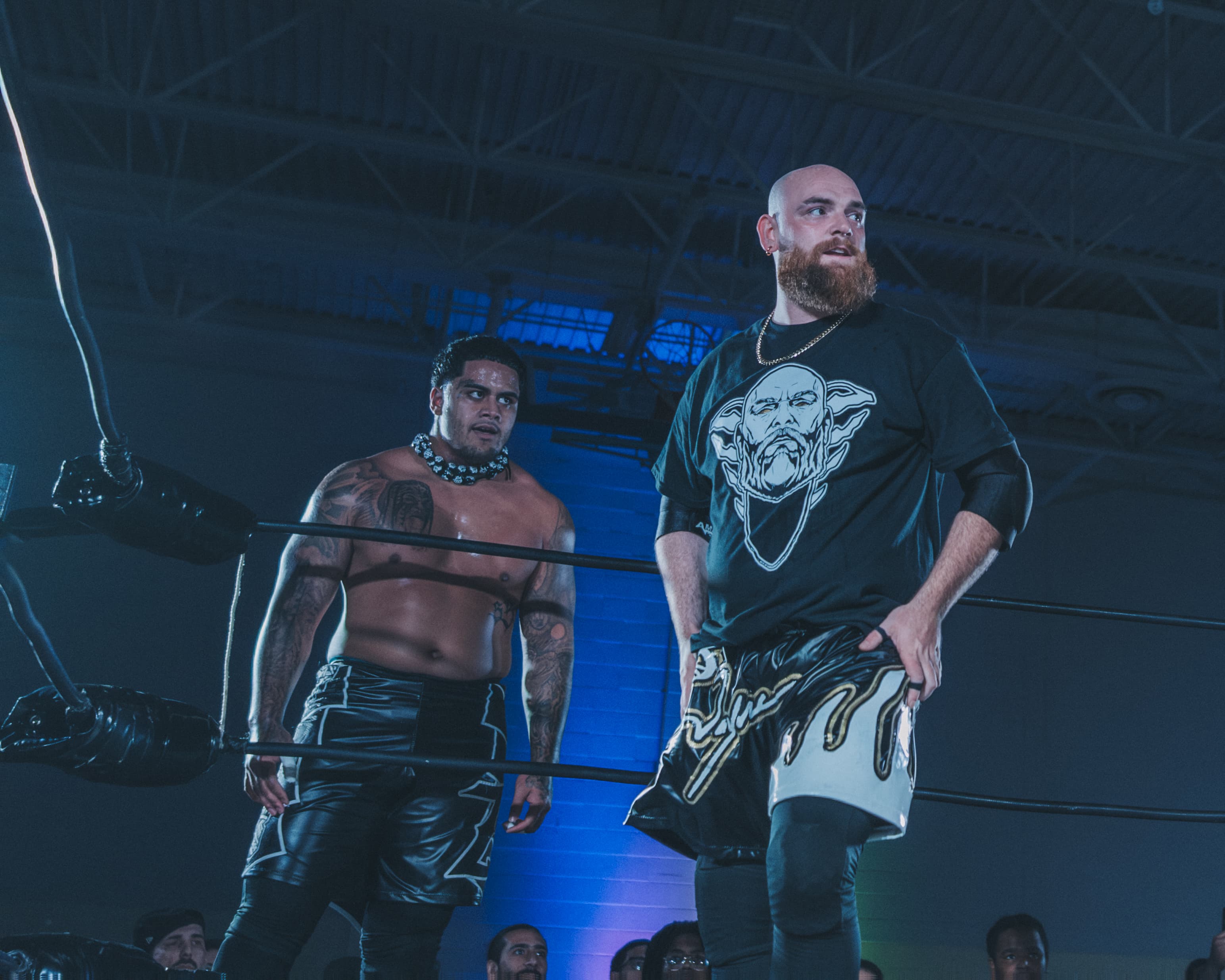 BG Wayne and Zilla Fatu in ring